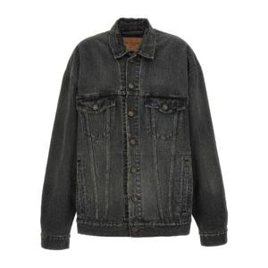BALENCIAGA Denim jacket with used effect 681690TBP471205