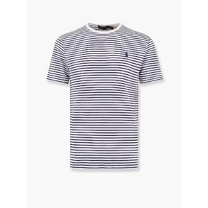POLO RALPH LAUREN Cotton striped T shirt with logo embroidery 710961128