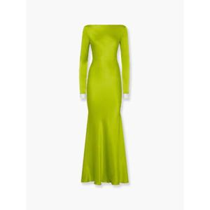 MVP WARDROBE Long satin dress with lace detail H0205227M003