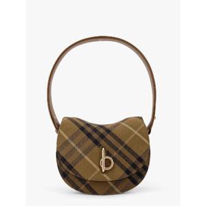 BURBERRY Rocking horse canvas shoulder bag with burberry check motif 8098222