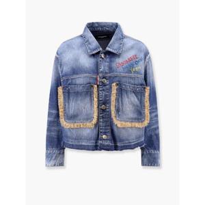 DSQUARED2 Dsquared2 Summer Lovers denim jacket with rafia profiles S73AM0358S30341