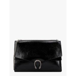 GUCCI 상징적인 호랑이 머리가 있는 에나멜 가죽 숄더백 7950030AAA6