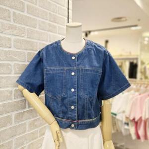 레코브 LC31E6DJ508X 컬러 스티치 데님 자켓
