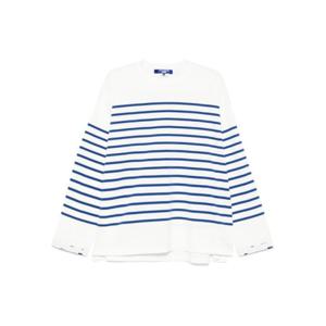 와타나베 준야 스웨터 WON003S25 59254 1 BLUE X OFF WHI
