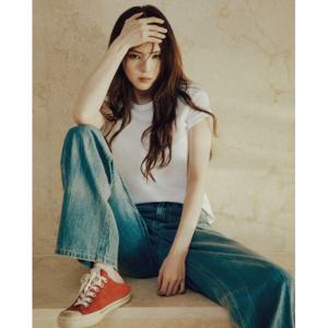 [지오다노] 여자 베이직핏 수피마 코튼 반팔 티셔츠 05325523