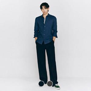 지오다노 115538 남 이지 와이드 링클드 나일론 풀밴딩 팬츠 01115538