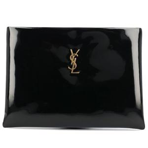 25 SS 생로랑 YSL 모노그램 로고 페이턴트 피니쉬 라지 클러치백 블랙 7789432IU0W 1000