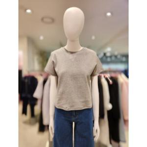 [르샵] 라운드넥 반팔 자수 크롭 박스핏 티셔츠 L2F26JTS020