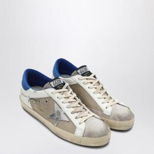 GOLDEN GOOSE 스니커즈 슈퍼스타 화이트/블루/실버 GMF00103F006815/Q_GOLDE-15708