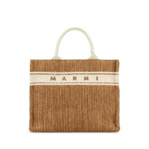 MARNI 투톤 라피아 스몰 쇼핑백 SHMP0077L0P7945 ZO822