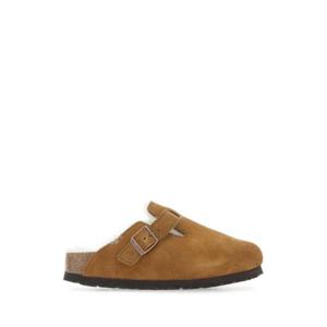 BIRKENSTOCK Camel suede Boston slippers 1001141 MINK