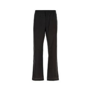 PRADA 블랙 실크 파자마 팬츠 SPH344SOOO10HX F0002