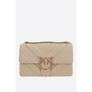 PINKO Love Bag quilted shoulder bag with V-design and logo 104549A26ZC50Q