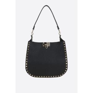VALENTINO GARAVANI Rockstud 그레인 가죽 호보 백 6W2B0N04TIH0NO