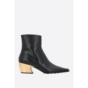 BOTTEGA VENETA 텍스 브러시드 가죽 앵클 부츠 763837V2VJ01469