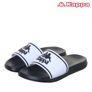카파 공용 로고 비치 슬리퍼 화이트 KKSD281O2