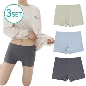 [러브핑코]노라인 슬림 네모네모팬티 모노 3매 세트 M L XL 사각 네모 팬티 드로즈 여성용 누디 속옷