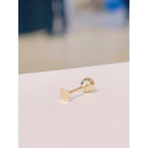 미니골드 14K 클로버 귀걸이 ENOM4121