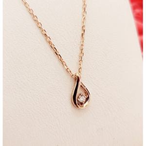 (사은품 증정) 미니골드 14K 45cm 피오레 로제핑크다이아 목걸이 MAK00016