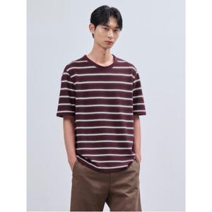 [빈폴멘] 조직감 선염 라운드넥 티셔츠  와인 (BC4642C49Z)