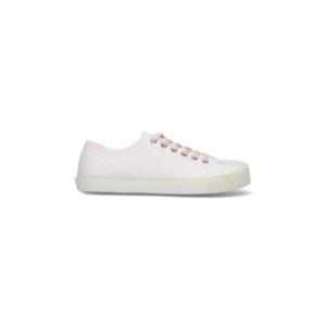 마르지엘라 화이트 캔버스 타비 스니커즈 S37WS0578 P4291 T1003