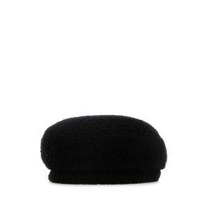 헬렌카민스키 여성 블랙 Teddy 캔버스 베레모 HAT51642 BLACK