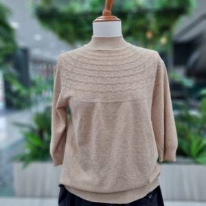 [레코브]레코브 스카시반목5부소매니트  SB41E3KN006X