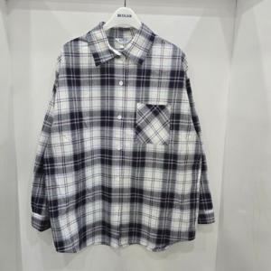 [에꼴리에]봄신상 오버핏 체크 셔츠(25A3352)