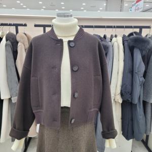 [온앤온]니트카라 카시미어혼방 핸드메이드 자켓 njw4wha070