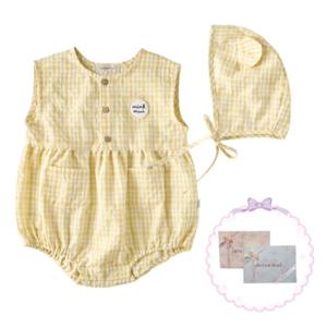 [밍크뮤HP]25년S S(YE)베베체크바디슈트 (35313-604-01)