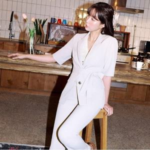 [베스띠벨리]UV 쿨 5부 테일러드 셋업 자켓 라이트그레이 BGJAE1148