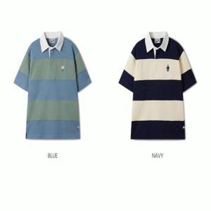 후아유 공용 스티브 배색  카라 반팔티 / Steve Colorblock Collar T-Shirt WHHAF2421U 17