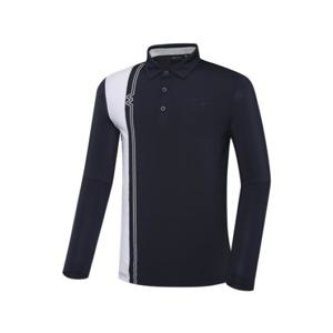 [와이드앵글]  WMM23213N4   CO W.ICE 버티컬 폴로 티셔츠 M (Navy)