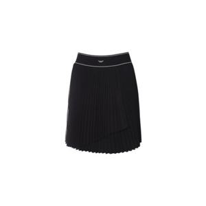 [와이드앵글] WWM23Q15Z1   여성 CO 잔 플리츠 중기장 큐롯 L (Black)