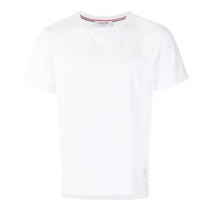 톰브라운 미디움 웨이트 코튼 반팔티 화이트 MJS067A 00042 100