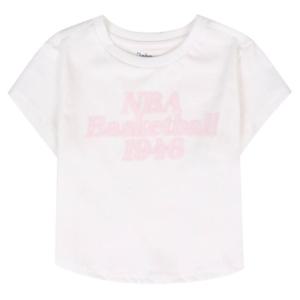 [NBA KIDS]NBA 빅로고 라운드 크롭 티셔츠K252TS640P00