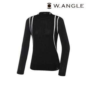 [와이드앵글]  WWM23K15Z1 CO W.ICE 라운드 스웨터 L (Black)