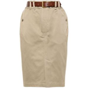생로랑 미디 스커트 785389 Y9I249039 Beige