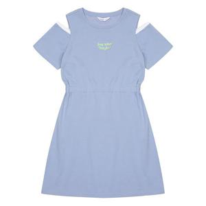 [소이]여아 어깨 트임 반팔 원피스 21M1860_BL