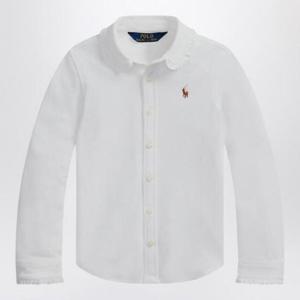 POLO RALPH LAUREN White Oxford shirt with ruffles 312901132002CO/XH_POLOR-WHT