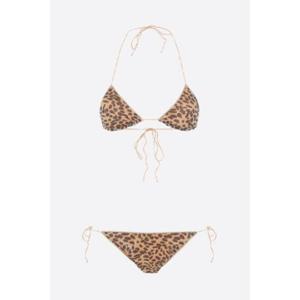 OSEREE lurex bikini with leopard print LPWS250LEOPARD