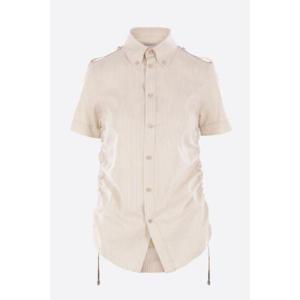 BURBERRY short-sleeve shirt in striped silk 8108159C2713