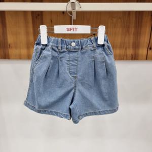 [에스핏]턱주름 데님 3.5부 팬츠 SKY304FJPT45