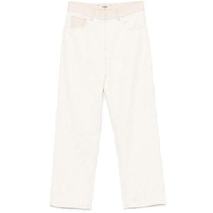 펜디 데님 팬츠 FLP855 AT21 F08QQ OFF WHITE