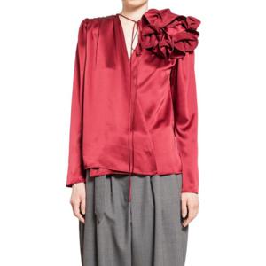 마그다뷰트림 셔츠 141425 BORDEAUX RED