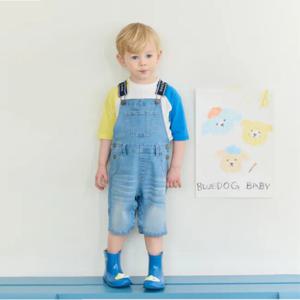 [블루독베이비8] SS25 블루독 시그니처 5부 오버롤A  HJ (4531442202) (BLUEDOG BABY 유아 출산 백일 선물