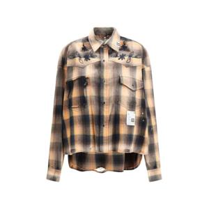 메종 미하라 야스히로 셔츠 K14SH411 BROWN ORANGE