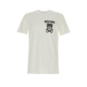 모스키노 반팔 티셔츠 V07292041 1001 WHITE