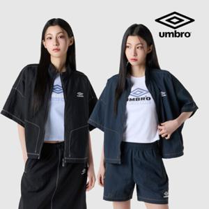 [엄브로] 크리스피 타슬란 우먼스 반팔 풀집 자켓 UQ222CJK59