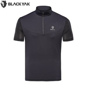 [블랙야크]초냉감 경량 하프 집업 반팔티셔츠 B루크라아이스집업티S1 1BYTSM4033BK